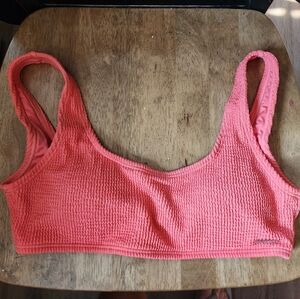 ZYIA Coral Textured Bikini Top Muted Peach